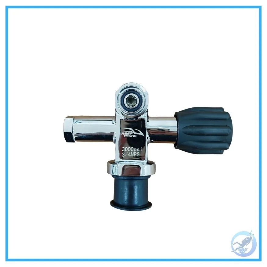 KEEPDIVING Tank Valve VL07 (Right) – Silver